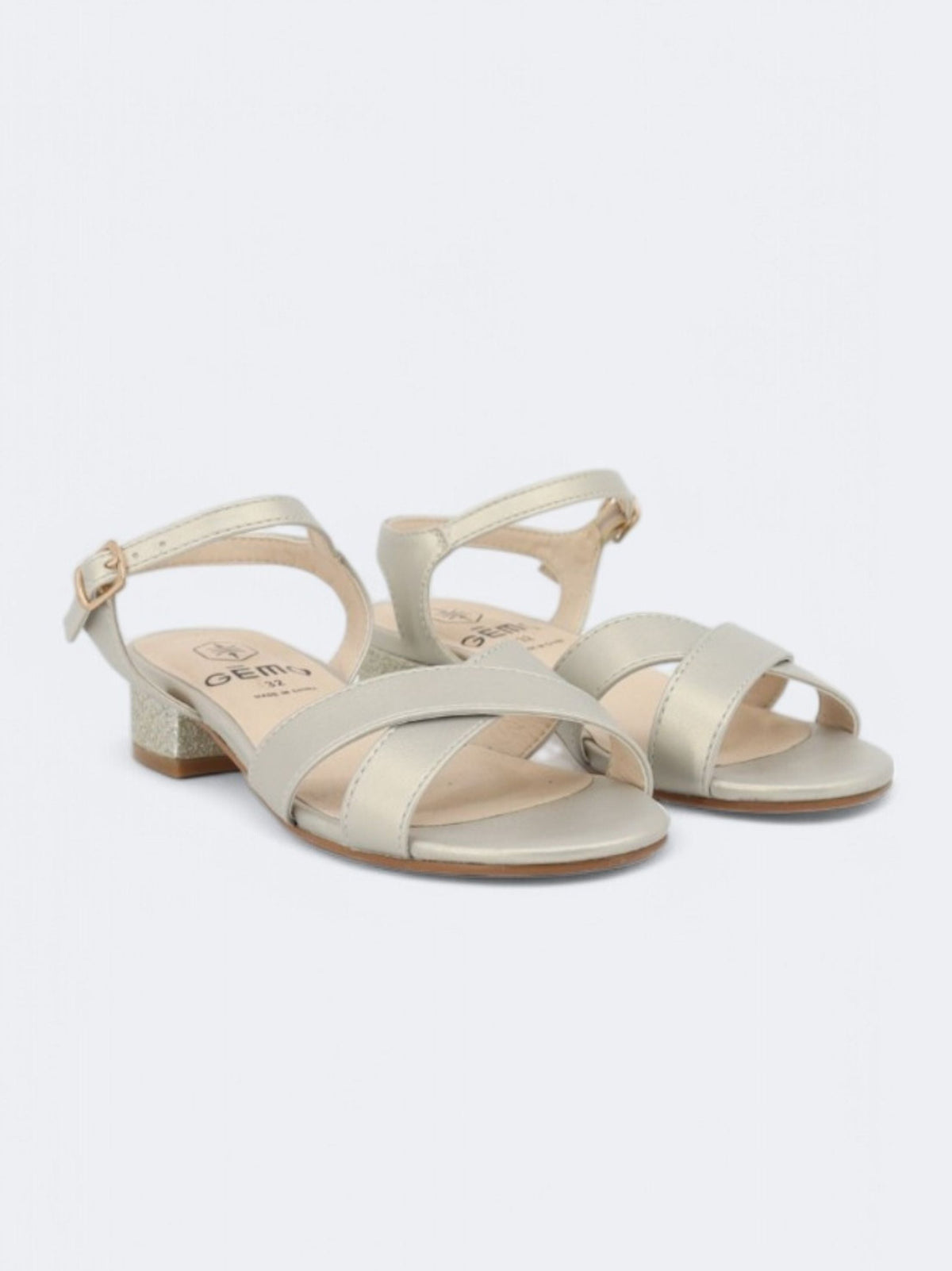 Kids Girl's Plain Sandals,Stone
