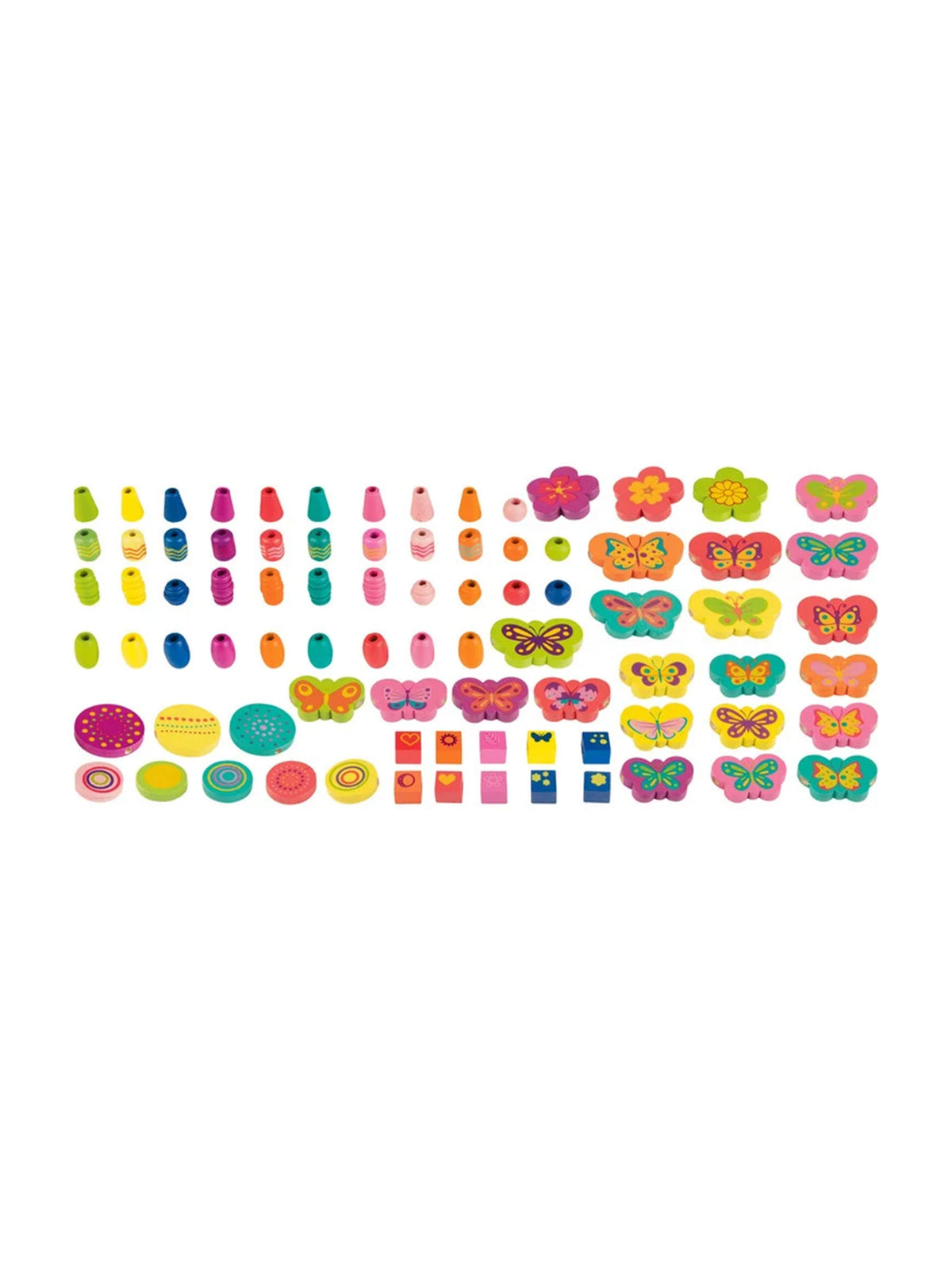 Wooden Beads Butterflies