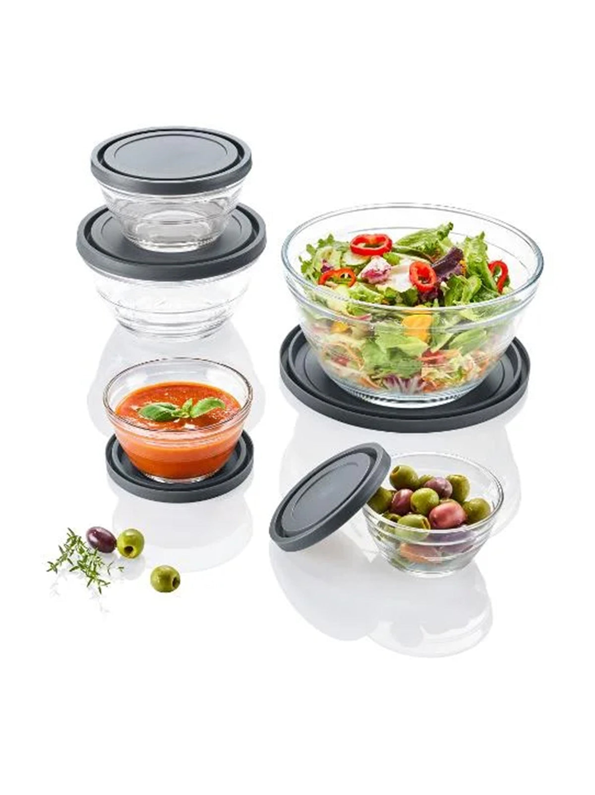 Set Of Glass Bowls