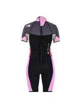Image for Women's Brand Logo Printed Swimsuit,Black/Pink