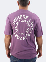Image for Men's Printed T-Shirt,Purple