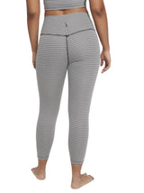 Women's Plaid Legging,White/Black