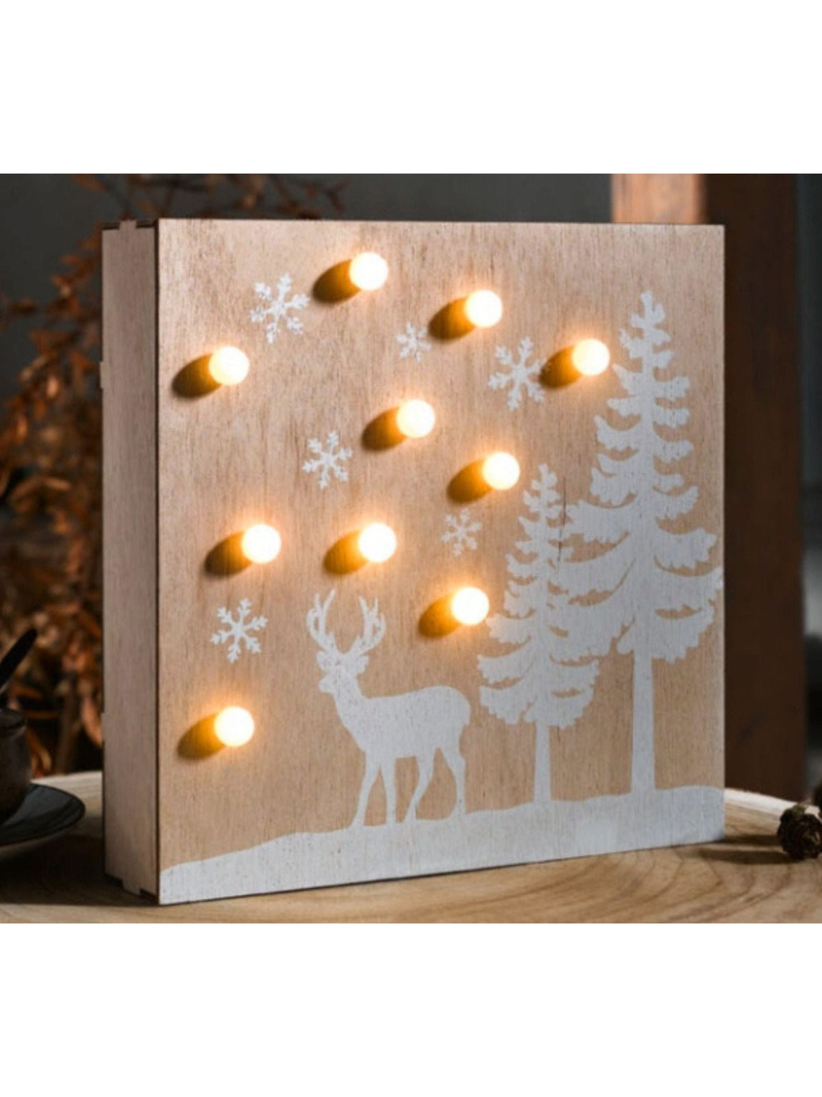 Wooden Led Christmas Decoration