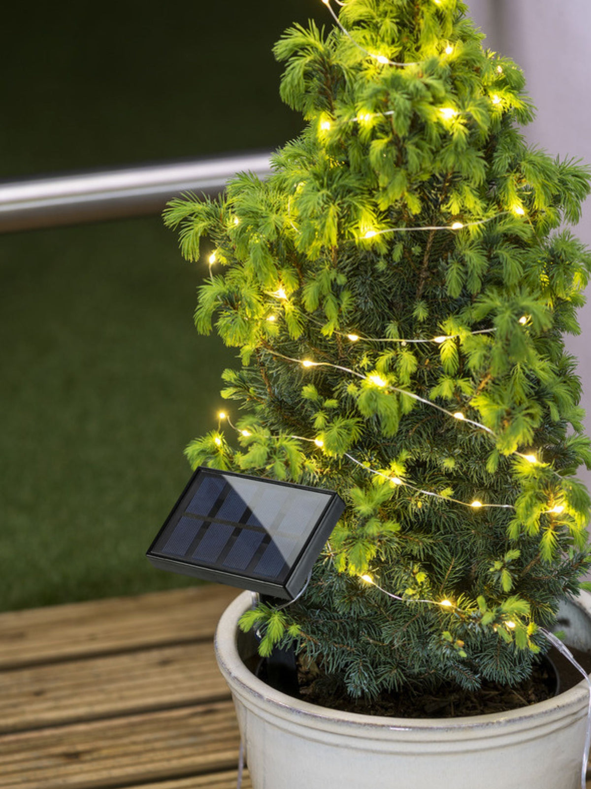 Solar Metal Wire String Lights