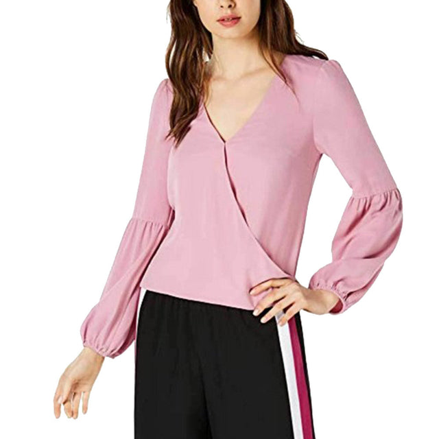 Image for Women's V-Neck Casual Top,Light Purple