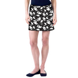 Image for Women's Floral Stretchy Skort,Black/White