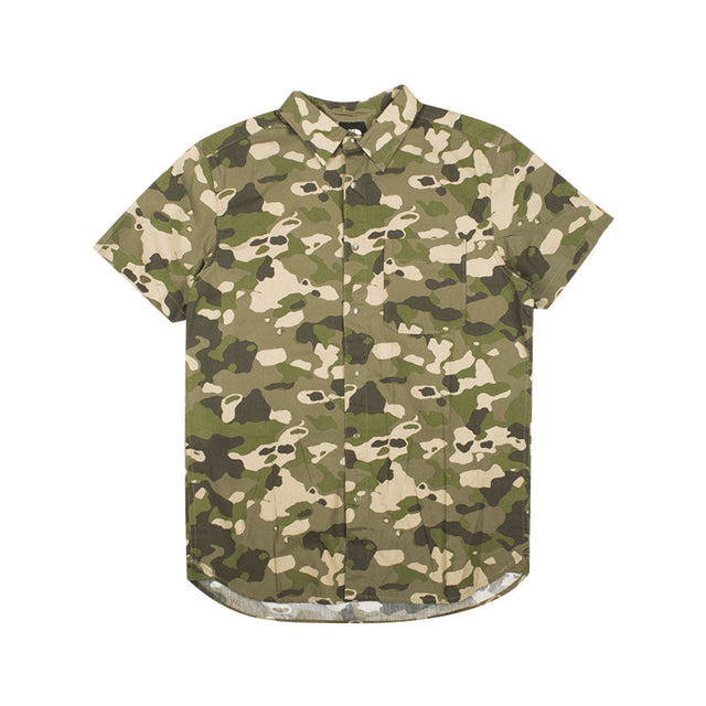 Image for Men's Camouflage Casual Shirt,Olive