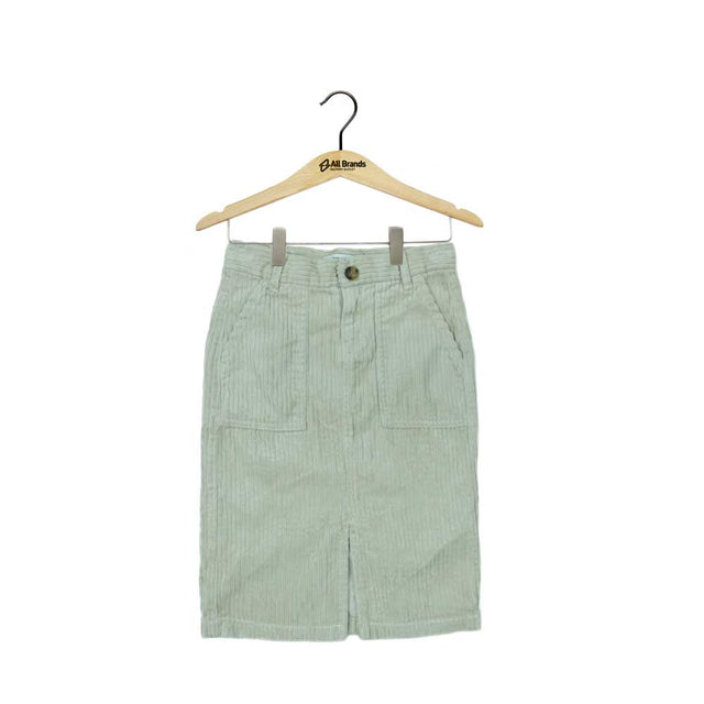 Image for Kids Girl Velvet Ribbed Skirt,Beige