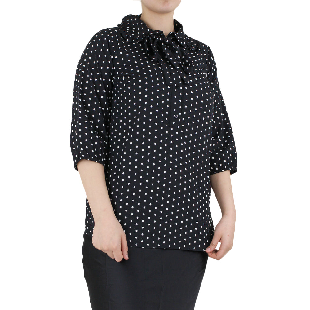 Image for Women's Polka Dots Top,Black