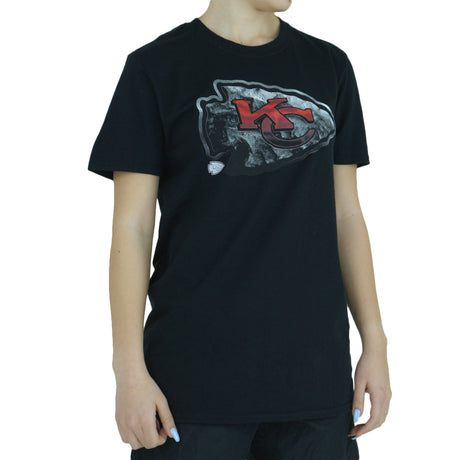 Image for Women's Cotton Graphic Print Short Sleeve Top,Black