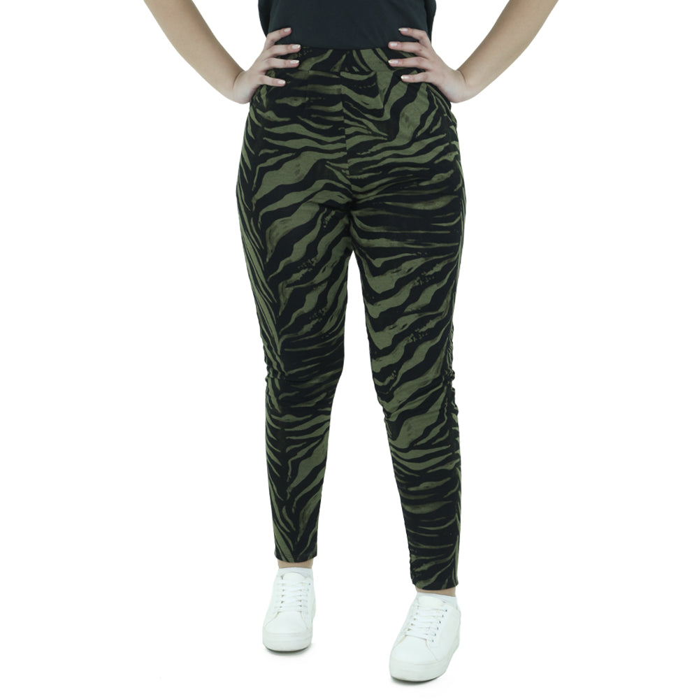 Image for Women's Camouflage Print Legging,Olive/Black
