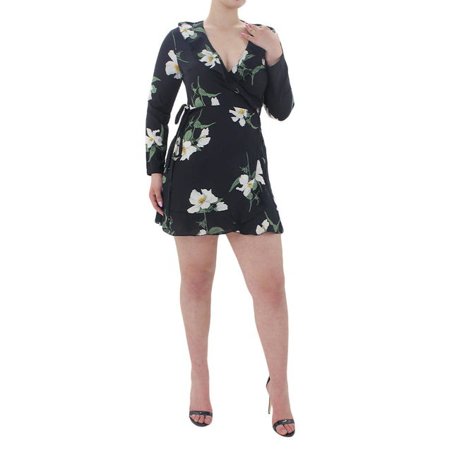 Image for Women's Floral Flair Dress,Black