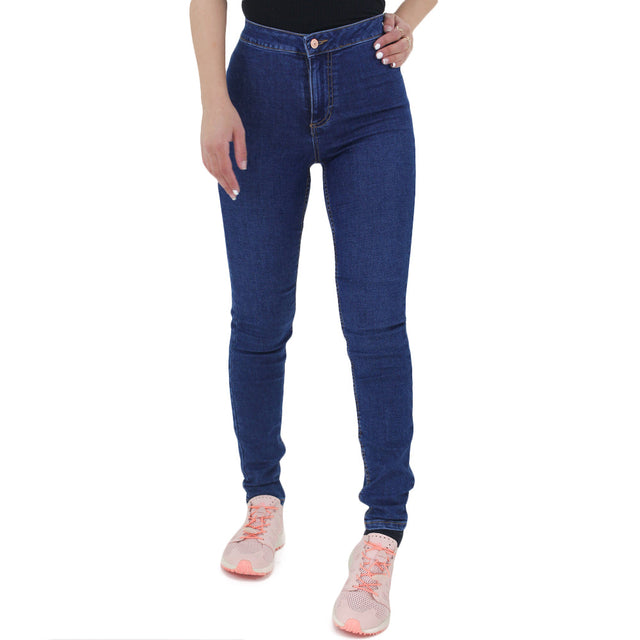 Image for Women's High Waist Skinny Jeans,Navy