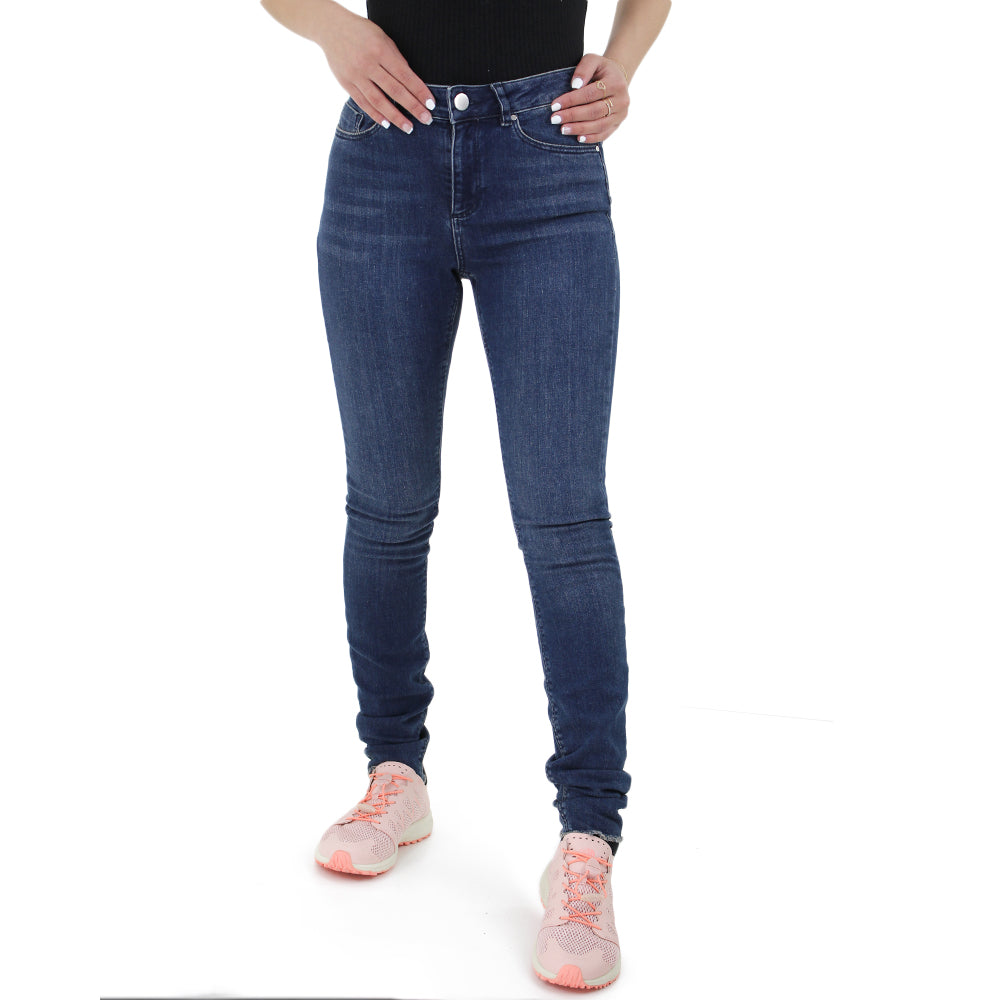 Image for Women's Straight Leg Jeans,Navy 