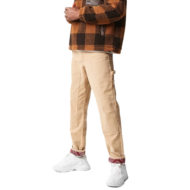Image for Men's Double Knee Slim Jeans,Camel