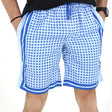 Image for Men's Elastic Waist Printed Short,Blue