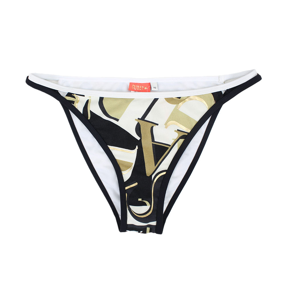 Image for Women's Printed 2 Lines Side Bikini Bottom,Multi