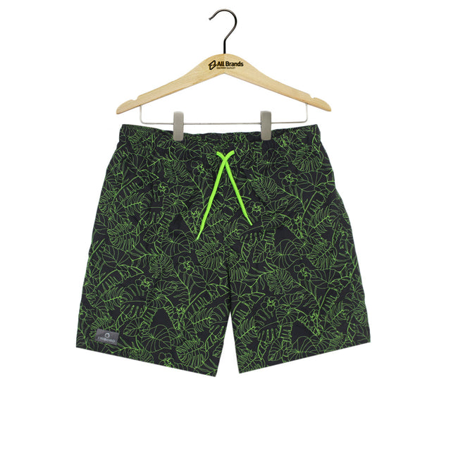 Image for Kids Boy Floral Printed Swim Tshort,Black