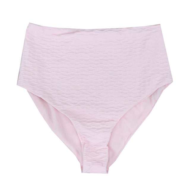 Image for Women's Textured High Waisted Bikini Bottom,Pink