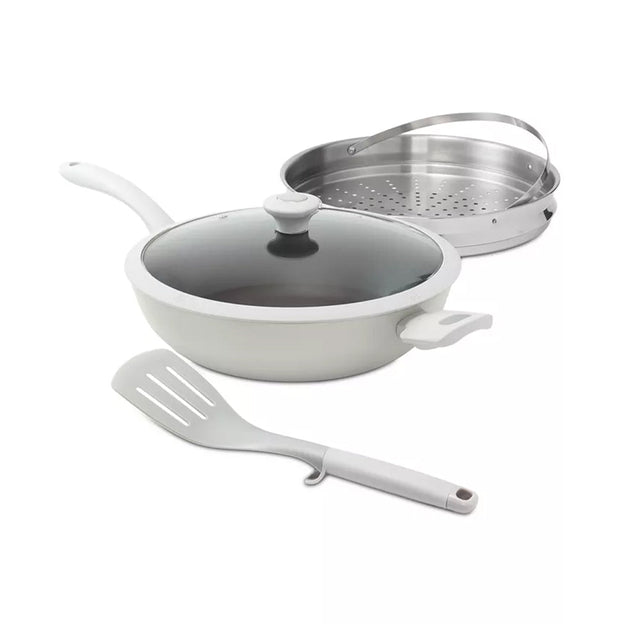 Image for Pan With Steamer Insert (Grey)