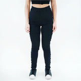 Image for Women's Smocked In Side Legging,Black