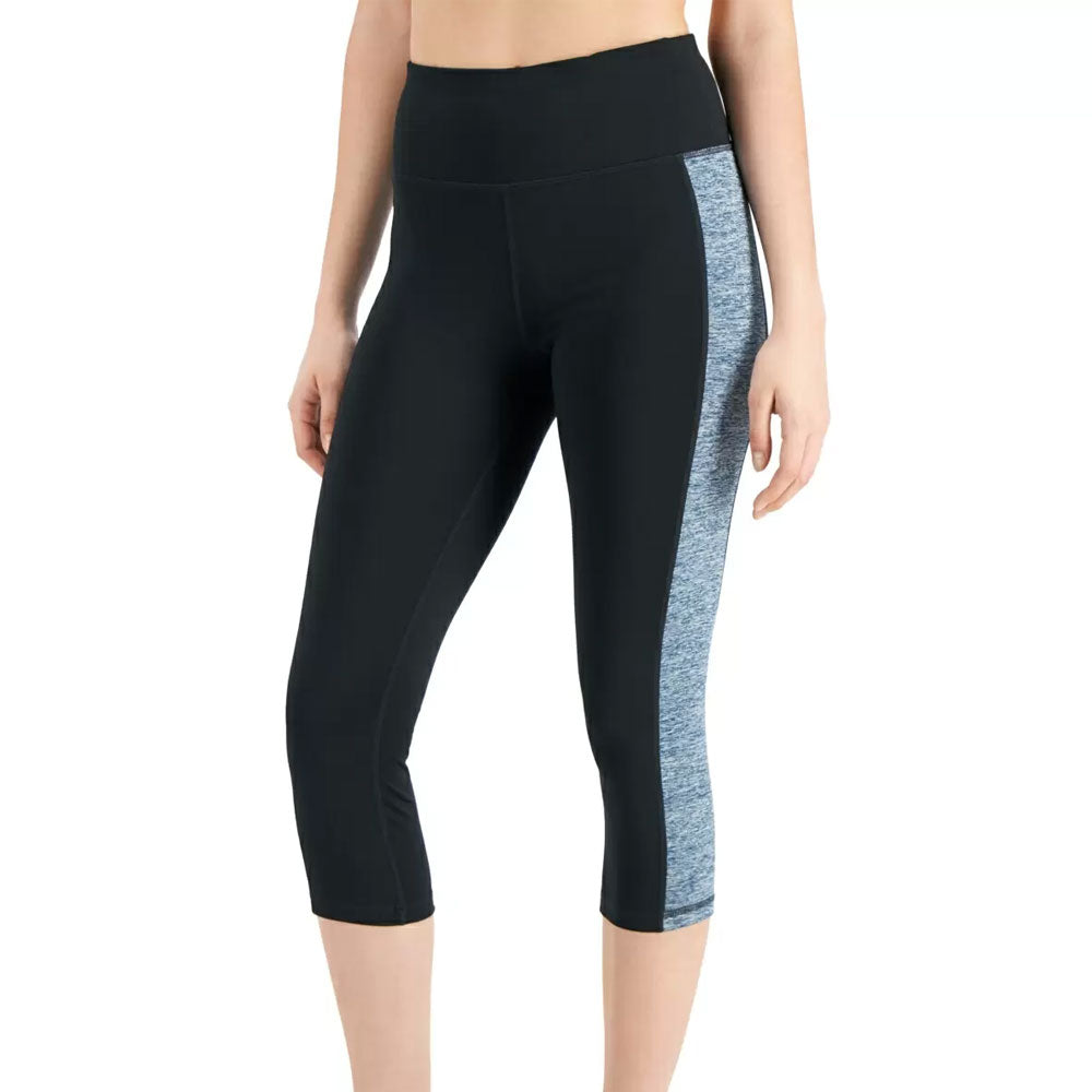 Image for Women's Essentials Colorblocked Cropped Leggings,Black