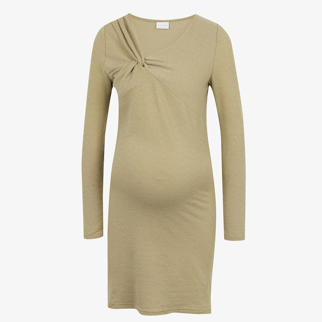 Image for Women's Ribbed Pregnant Dress,Olive