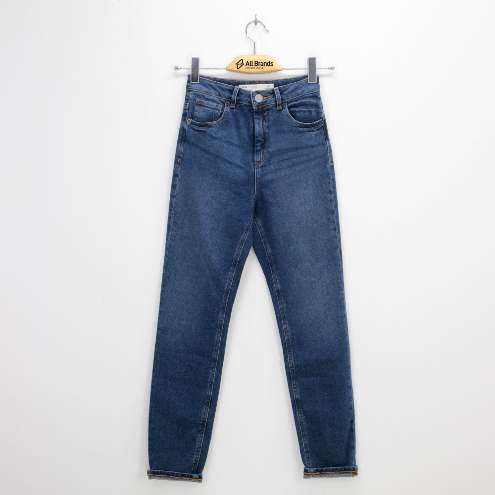 Image for Women's Plain Denim Pant,Blue