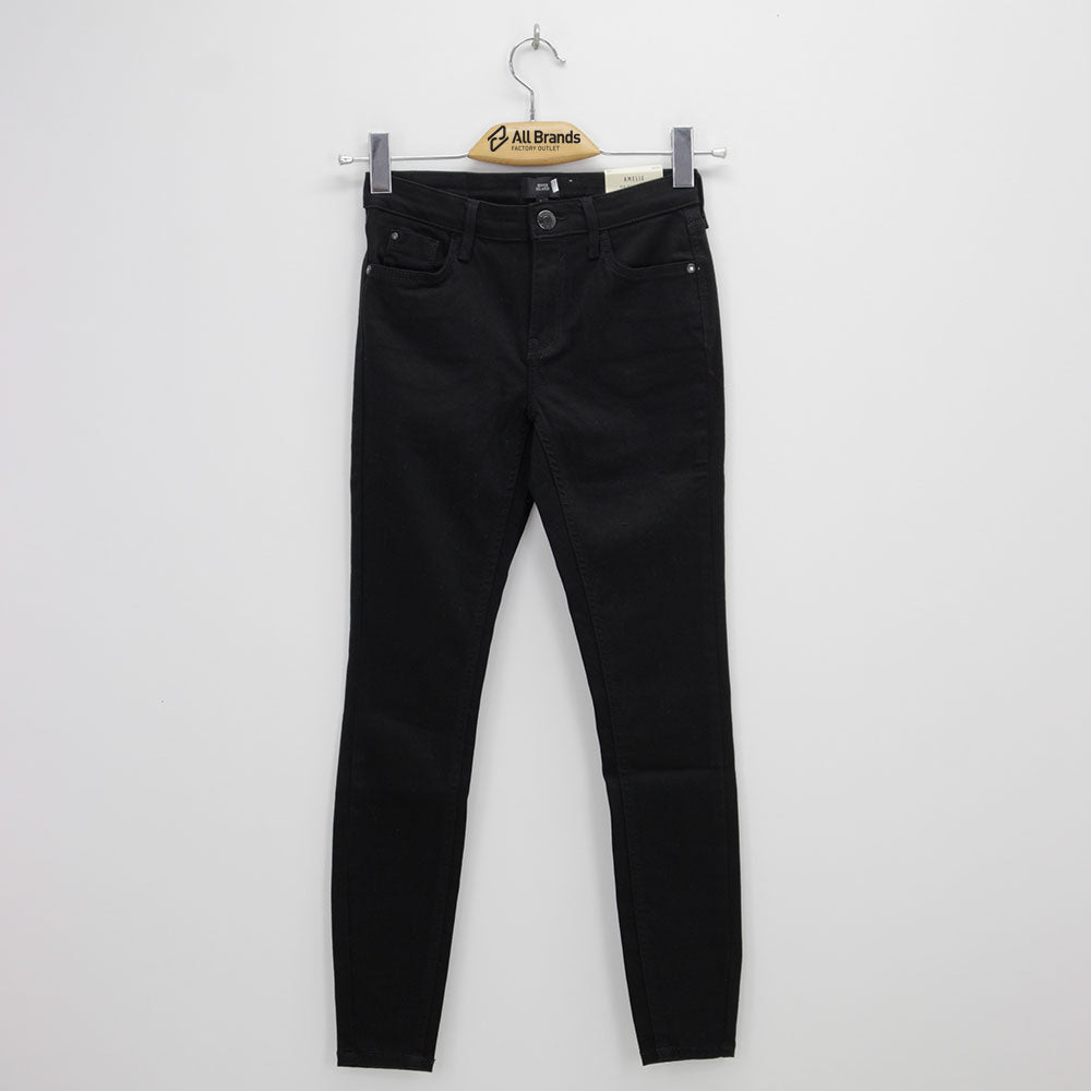 Image for Women's Slim Fit Plain Jeans,Black