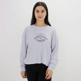 Image for Women's Graphic Print Crop Top,Light Blue