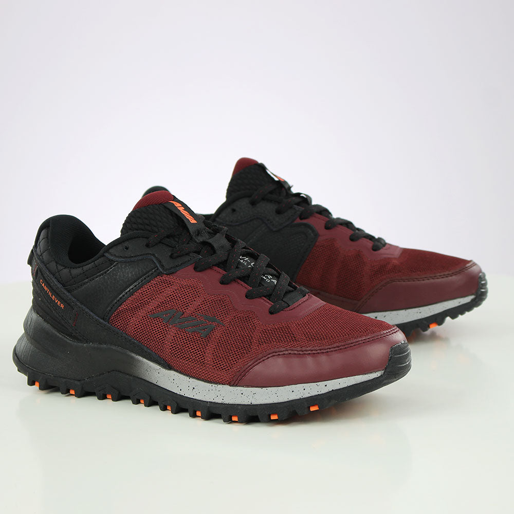 Image for Men's Mesh Graphic Printed Shoes,Burgundy