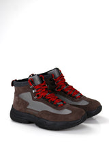 Image for Men's Color Block Suede Shoes,Brown
