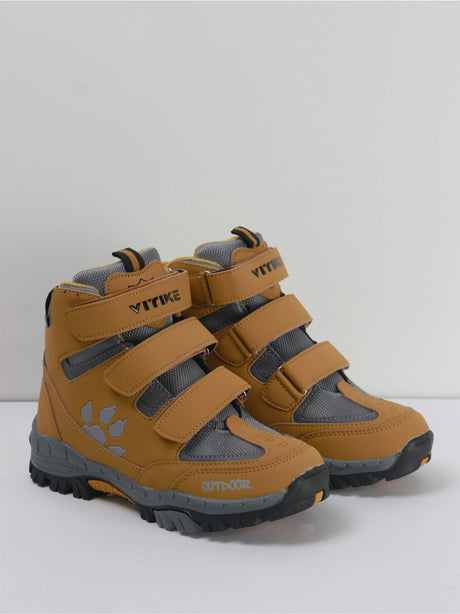 Image for Kid's Boy Winter Trekking Boots,Mustard
