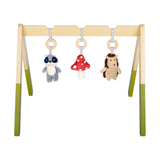 Wooden Climbing Frame With Toys