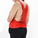 Women's Wilder Strappy-Back Top,Red