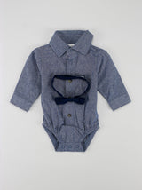 Image for Kids Boy Printed 3 Pcs Jumpsuits, Beige/Blue