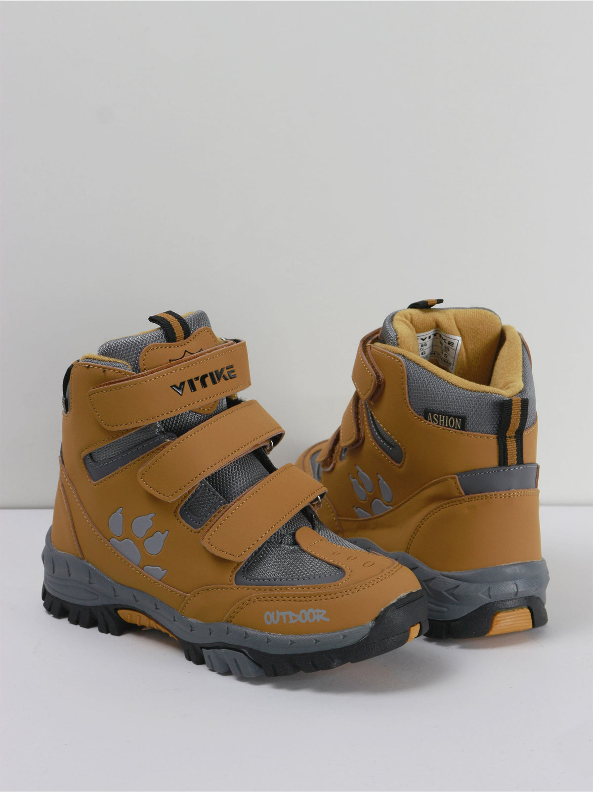 Image for Kid's Boy Winter Trekking Boots,Mustard