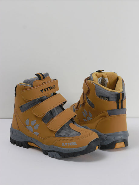 Image for Kid's Boy Winter Trekking Boots,Mustard