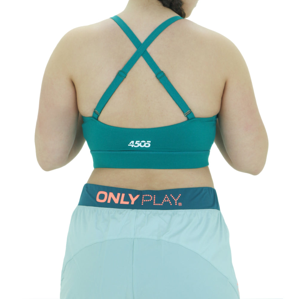 Women's Plain Sport Bra,Green