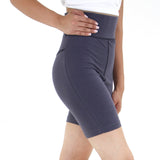 Image for Women's High Waist Cotton Short,Dark Grey