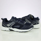Image for Men's Striped Logo Brand Print Shoes,Navy
