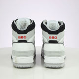 Image for Men's Logo Print Leather High Shoes,White
