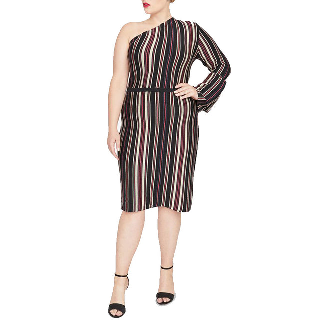 Image for Women's Trendy One-Shoulder Dress,Multi